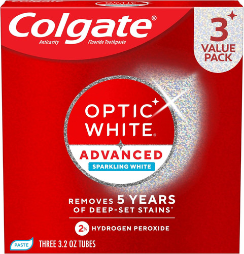 Colgate optic white advanced - colgate,